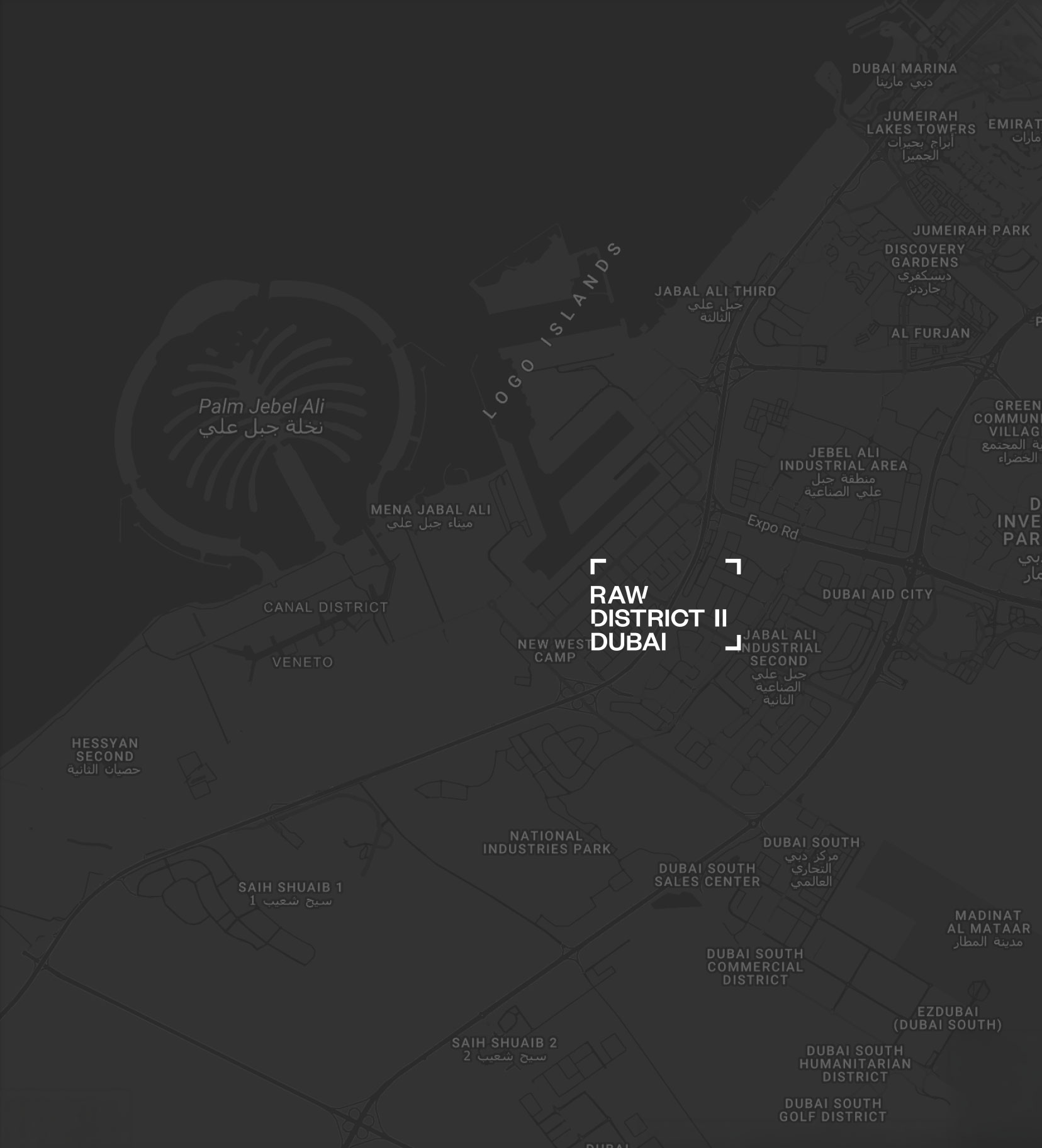 Raw District location map